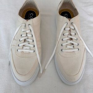 Cole Haan Men's Cream Canvas Sneakers